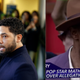 (L-R): Jussie Smollett speaks with members of the media after his court appearance at Leighton Courthouse on March 26, 2019 in Chicago, Illinois. ; “A Celebrity Is Attacked” clip from Law & Order: SVU